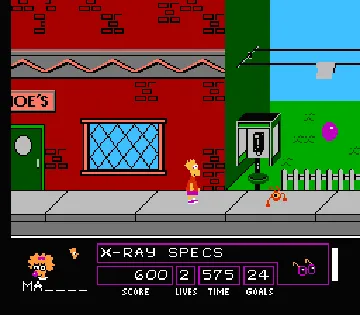 Simpsons, The - Bart vs. the Space Mutants (Europe) screen shot game playing